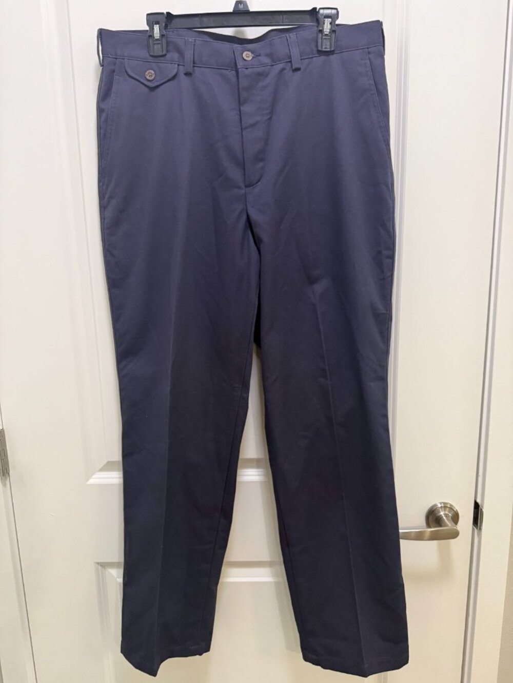 Savane Men's Navy Blue Cotton Dress Pants Size 36x32 Size 36x32